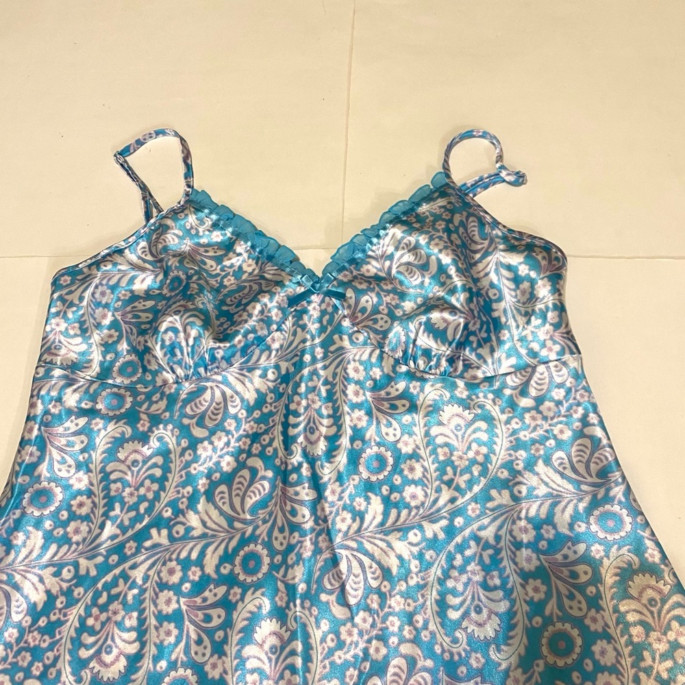 Adonna Turquoise and White Two Piece lingerie set - Picture 6 of 12